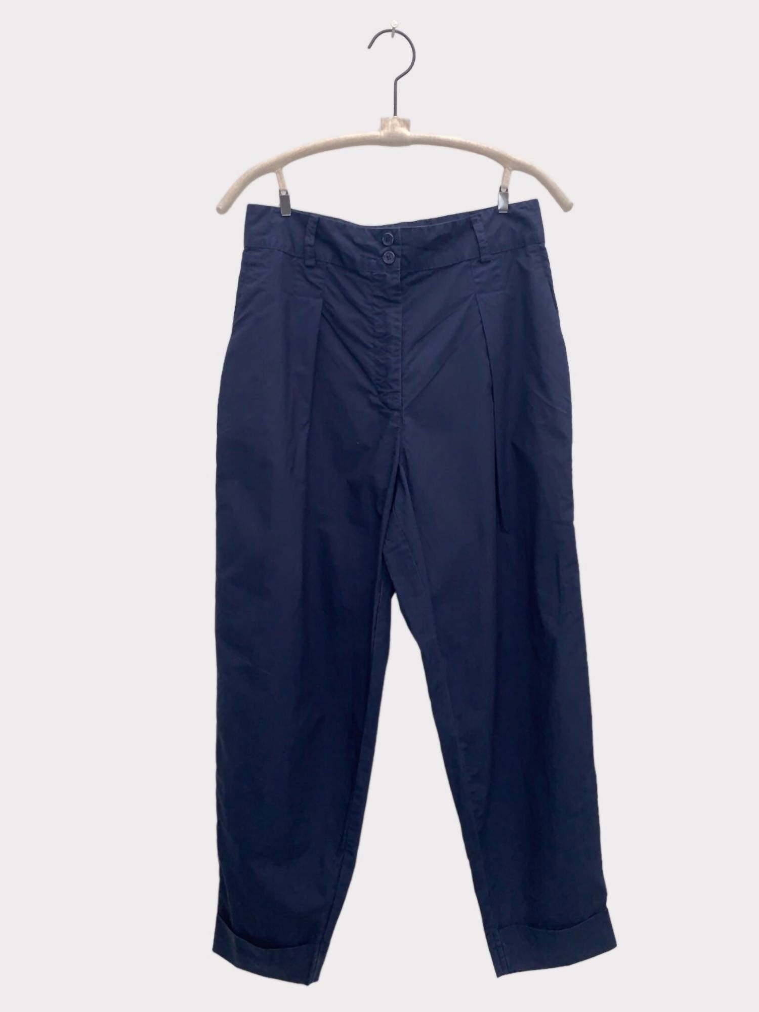 Shop A Shirt Thing Inez Parachute Pants In Navy In Blue