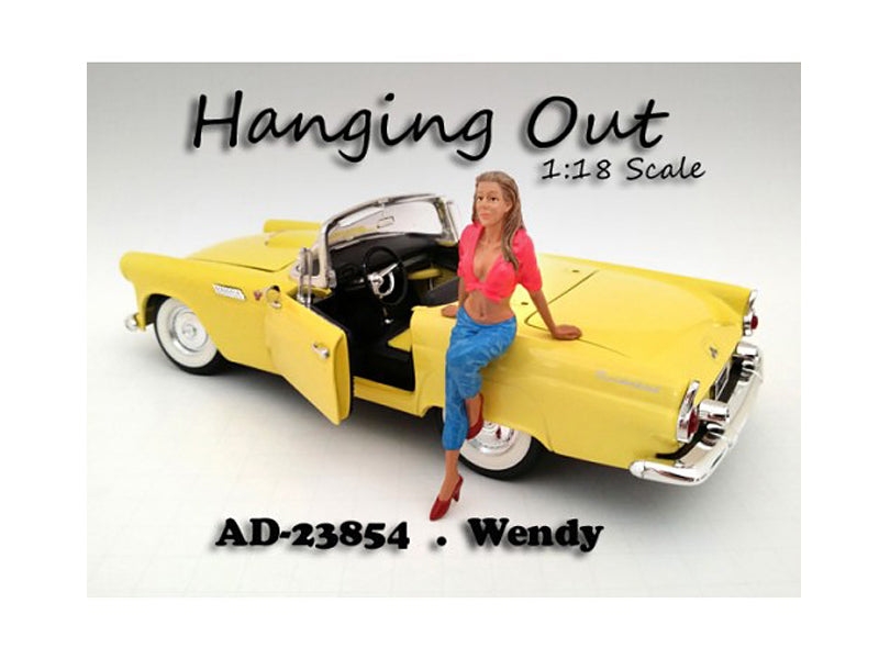 American Diorama Hanging Out Wendy Figurine For 1/18 Scale Models By  In Yellow