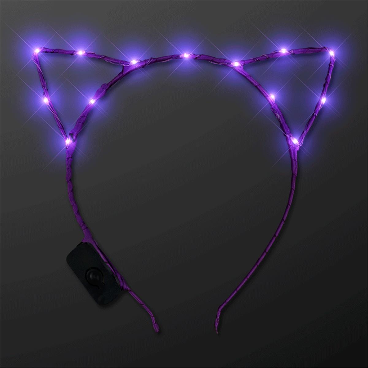 Blinkee Purple Led Kitty Cat Ear Headband