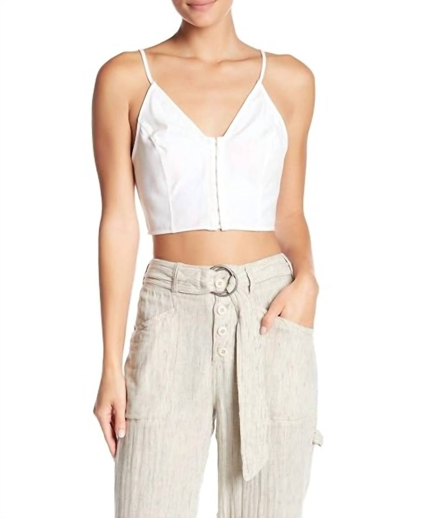Shop Free People Vest Of All Cami Top In White