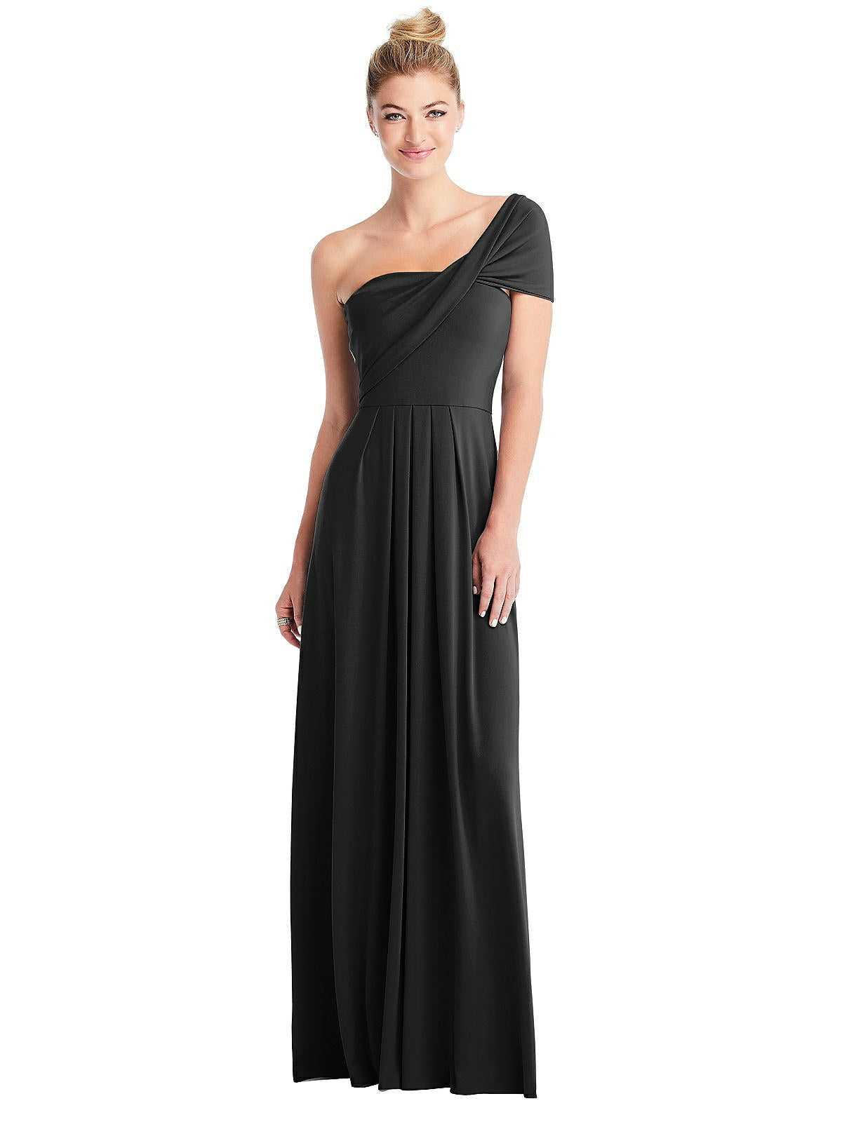 Shop Carlos Saavedra Loop Convertible Maxi Dress In Black