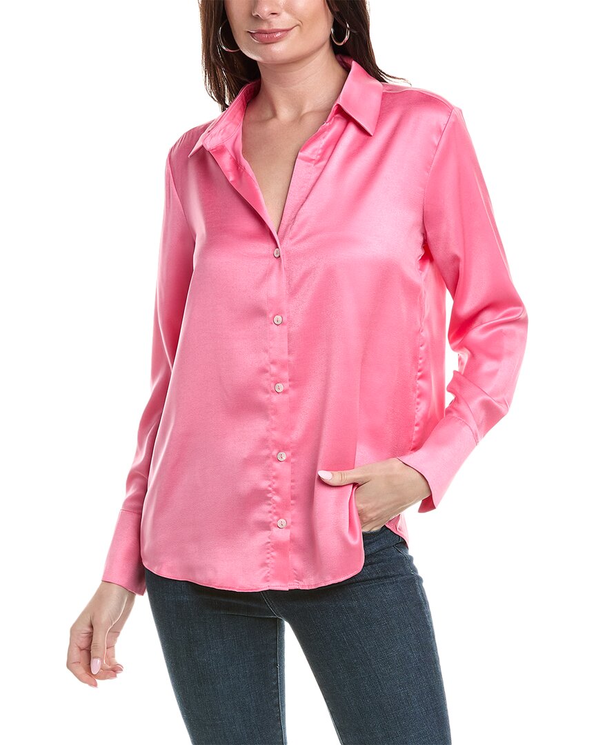 Shop Rachel Rachel Roy Satin Shirt In Pink