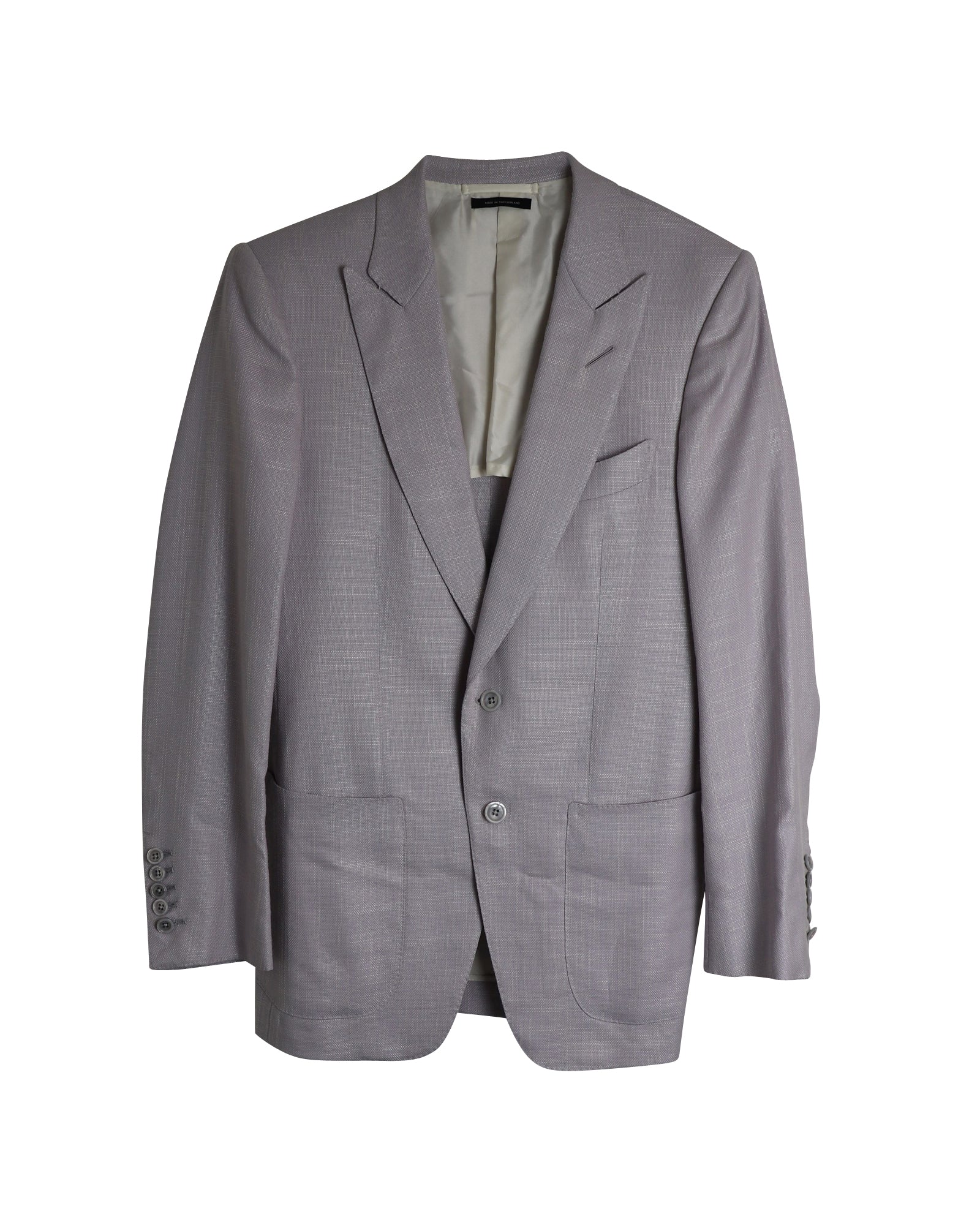 image of Tom Ford Single-Breasted Blazer in Pastel Purple Silk