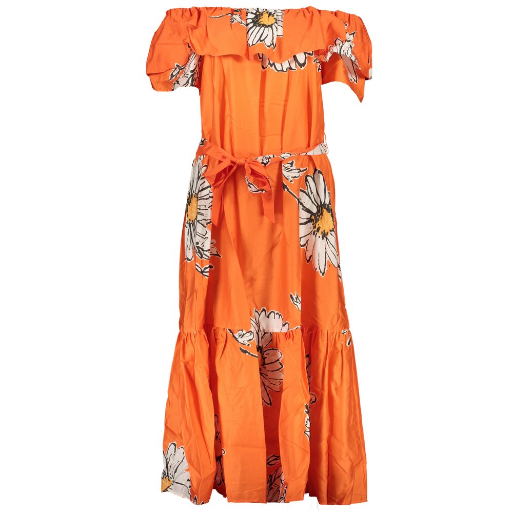 Shop Desigual Cotton Women's Dress In Orange