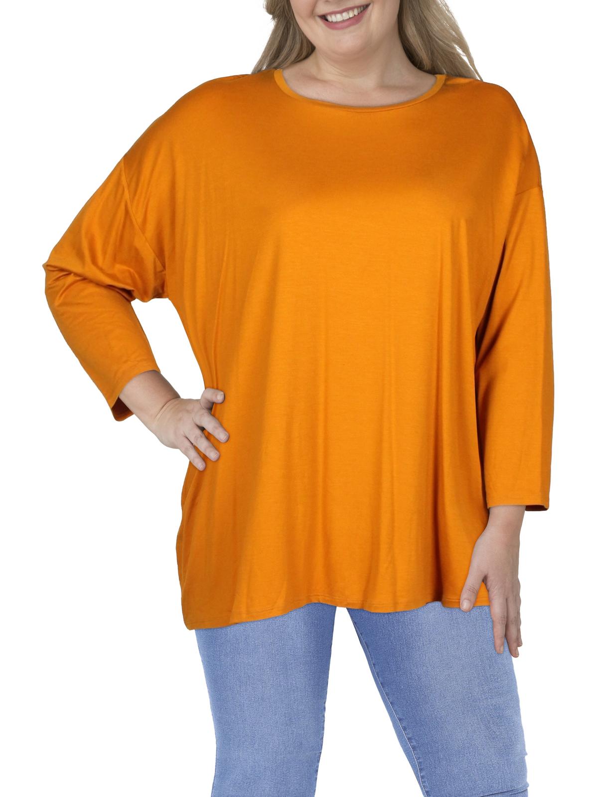Shop Eileen Fisher Womens Tencel Crewneck T-shirt In Yellow