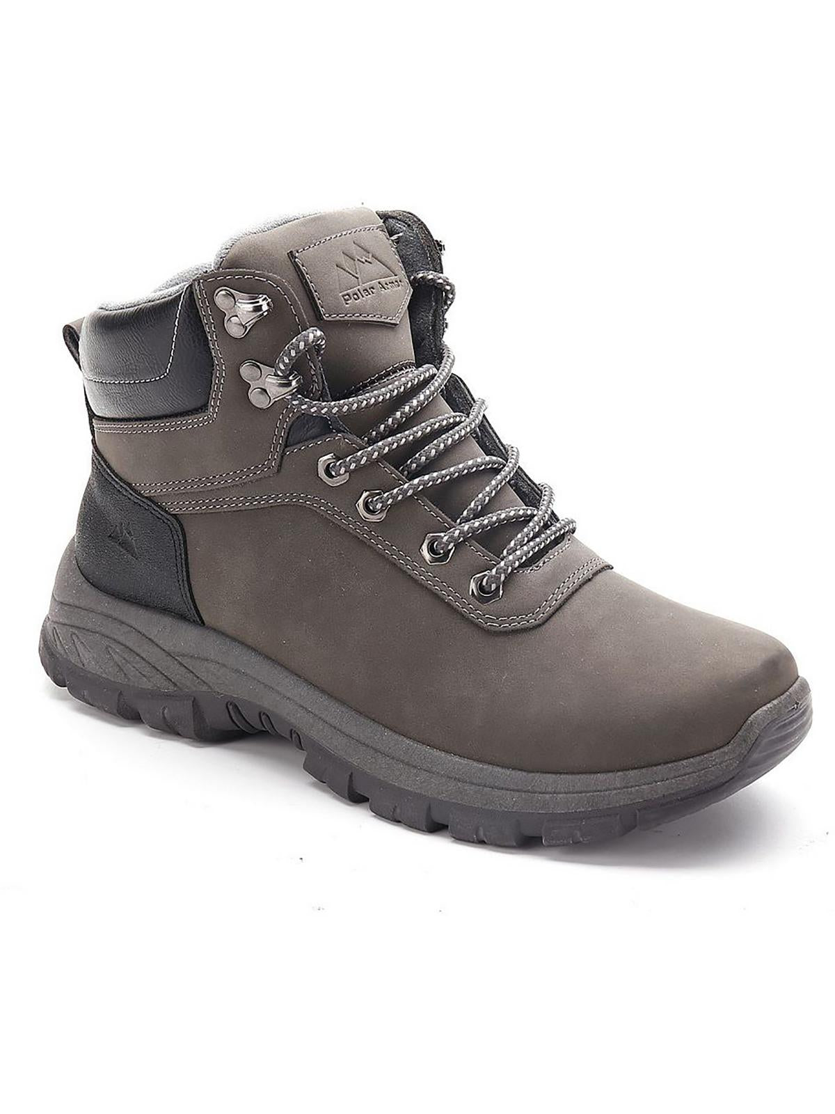 Polar Armor Olympus 01 Mens Faux Leather Lace Up Combat & Lace-up Boots In Grey