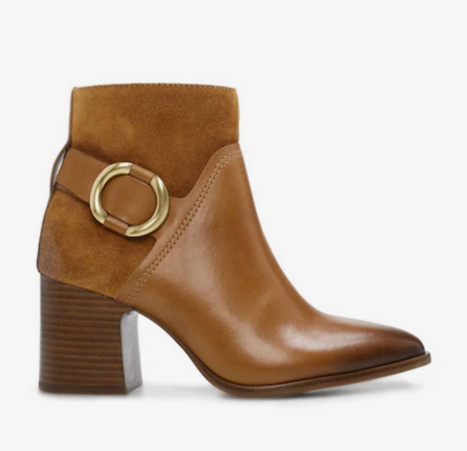 Shop Vince Camuto Evelanna Boots In Golden Walnut In Brown
