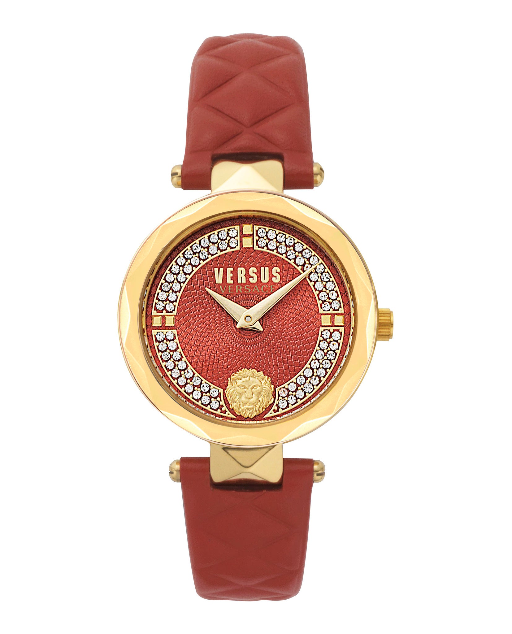 Versus Covent Garden Petite Leather Watch In Multi