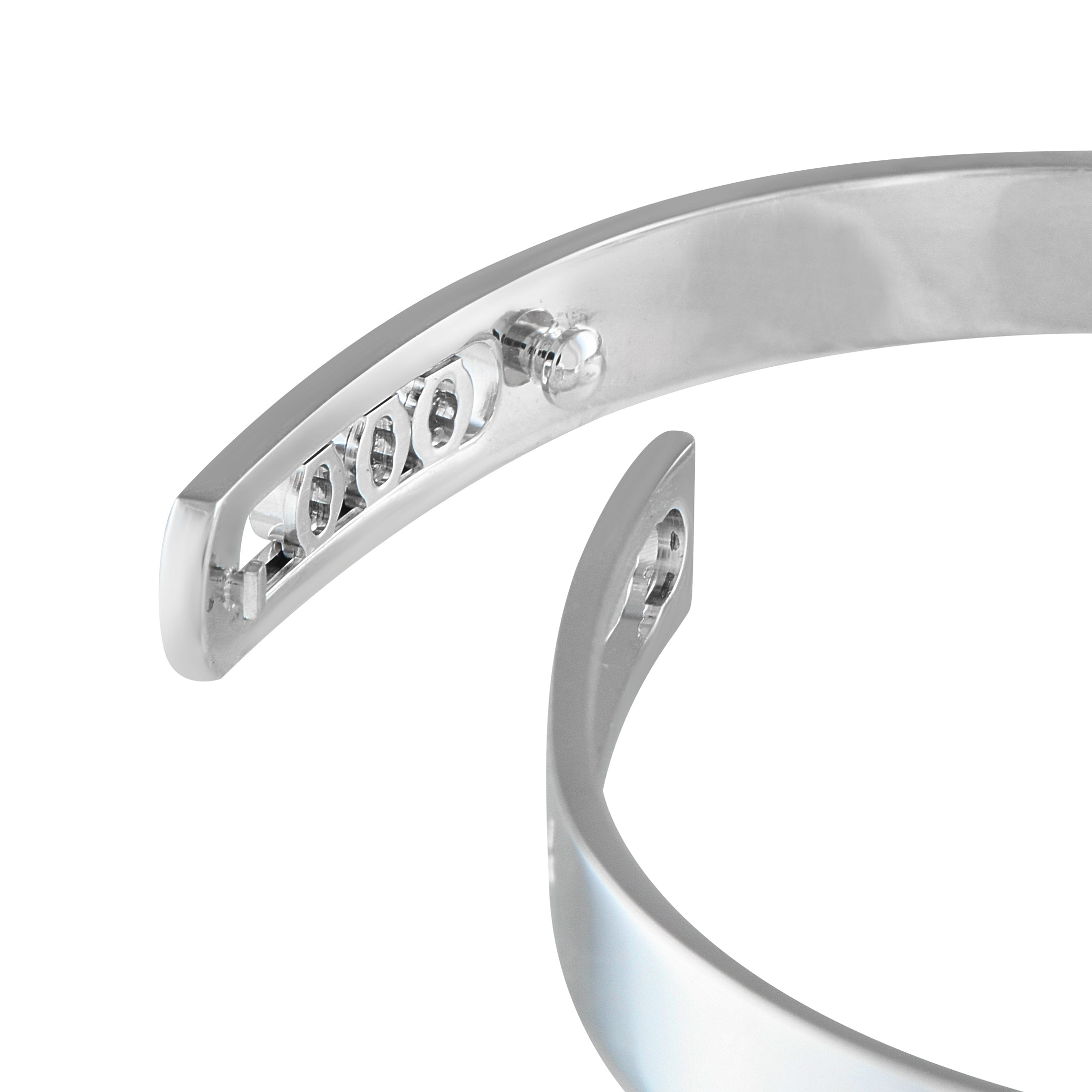 Messika Move Noa 18K White Gold 0.16 ct Diamond Bangle Bracelet  ME18-021925