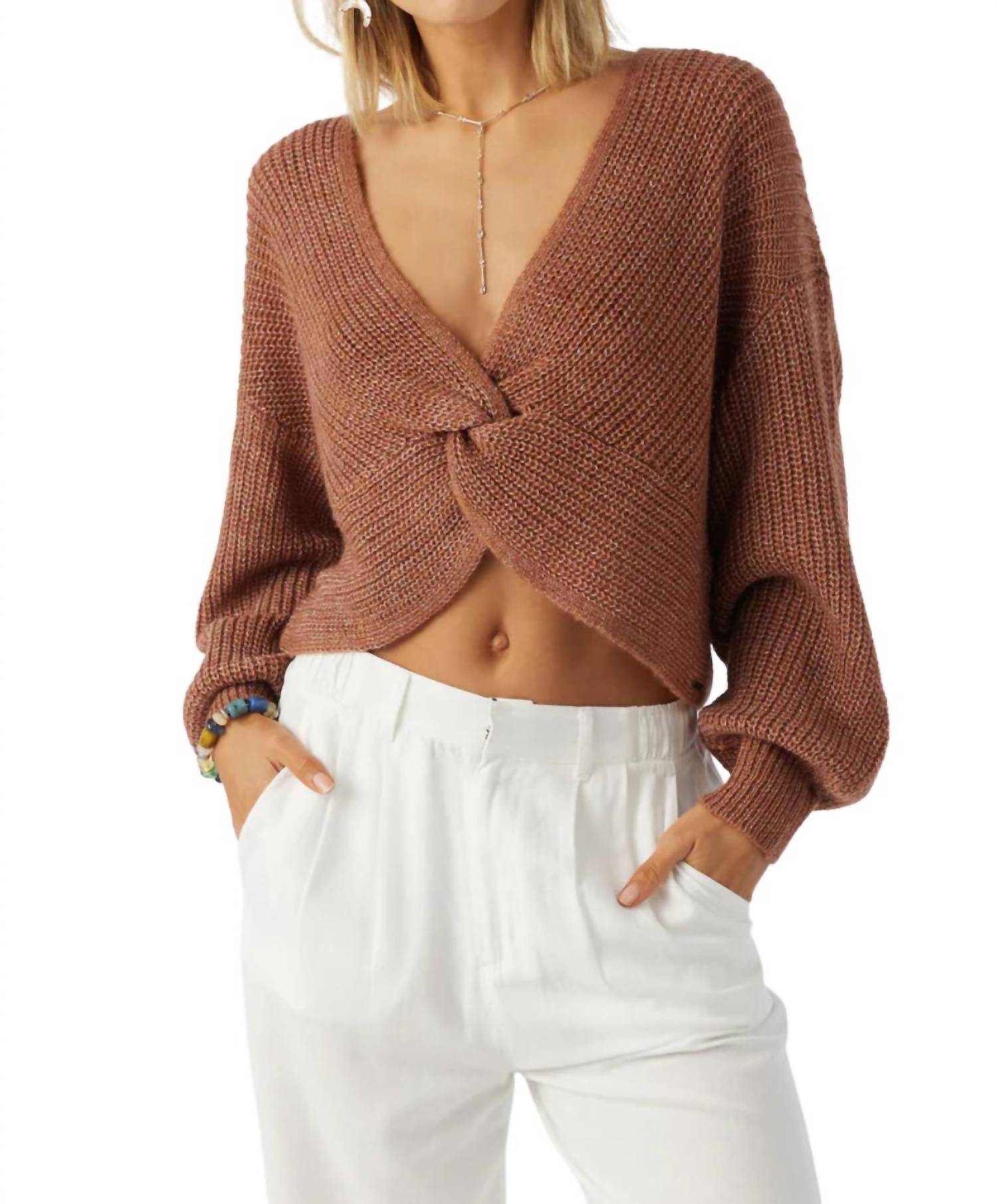 Shop O'neill Hillside Sweater In Rustic Brown