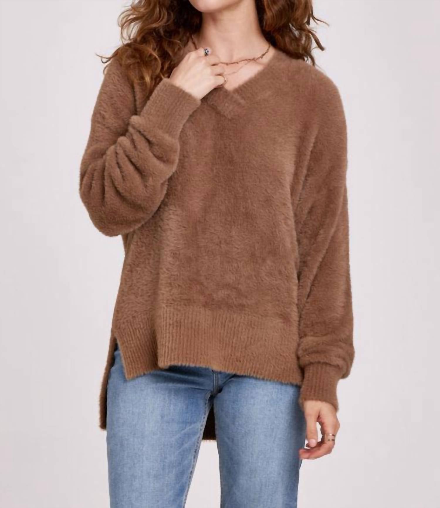 Another Love Marni Cozy Sweater In Walnut In Brown
