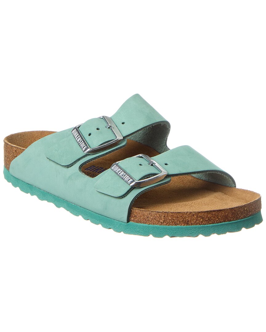 Birkenstock Arizona Bs Narrow Fit Leather Sandal In Green