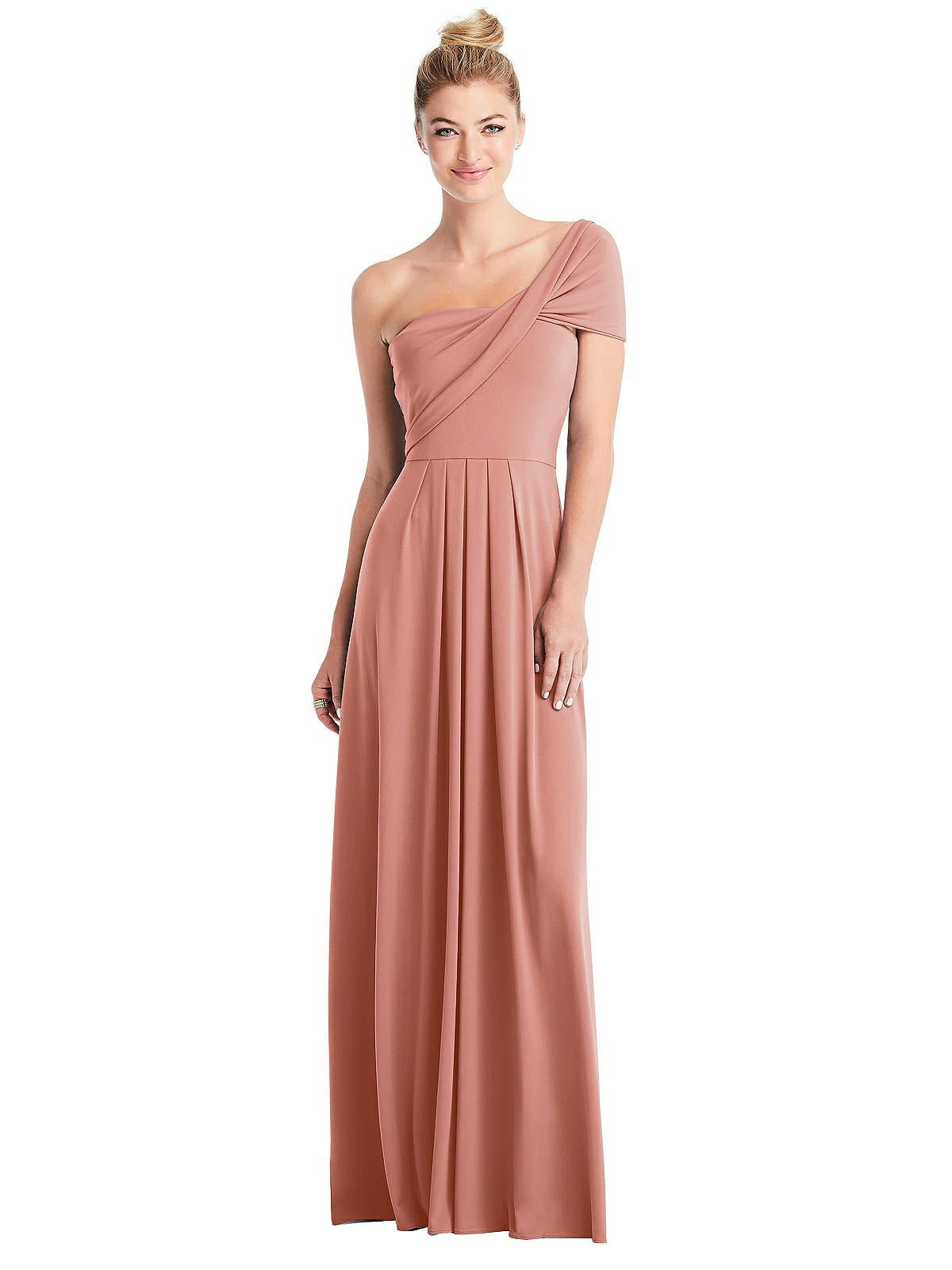 Shop Carlos Saavedra Loop Convertible Maxi Dress In Pink