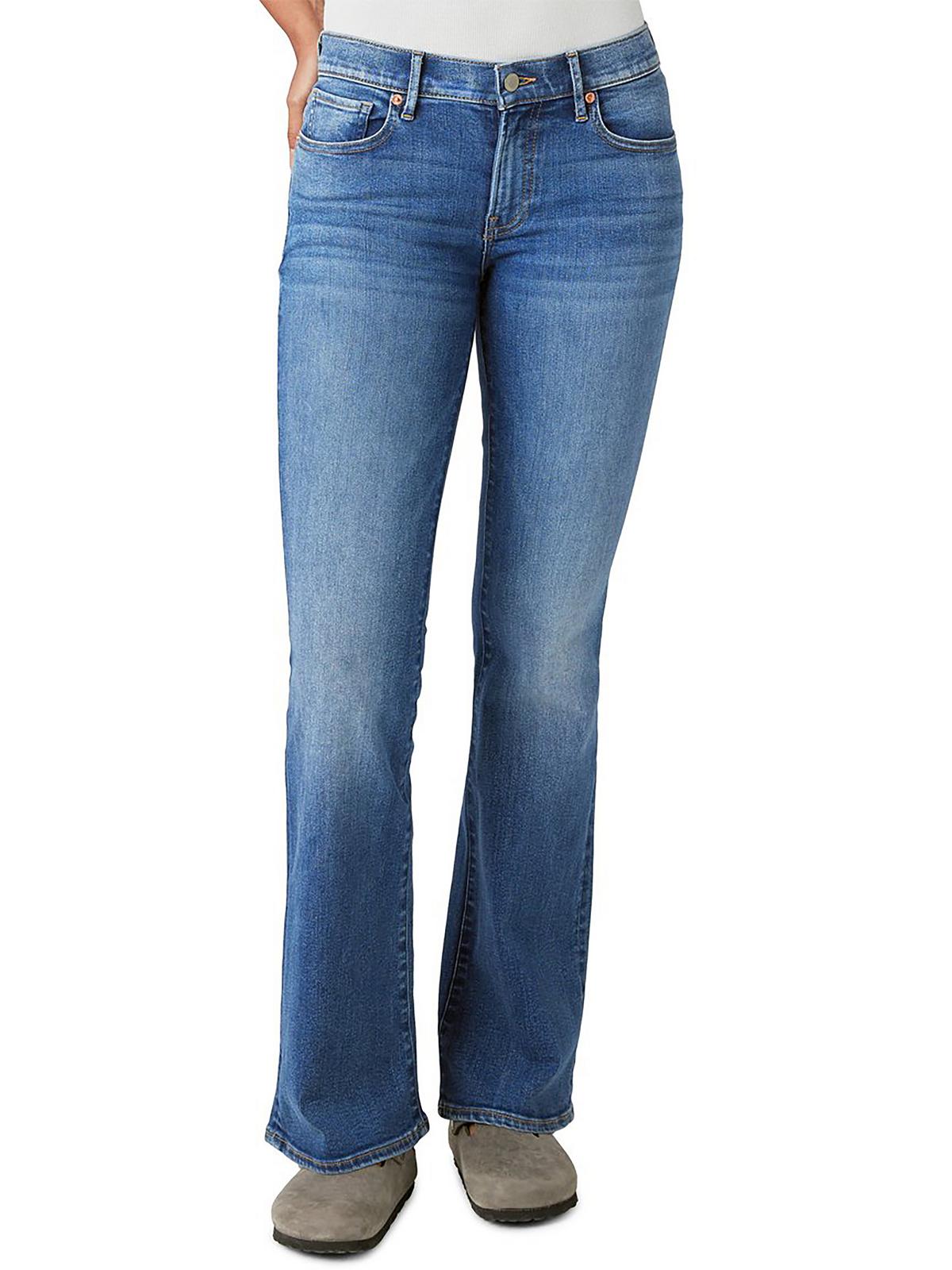 Shop Lucky Brand Sweet Womens Mid-rise Medium Wash Flare Jeans In Blue