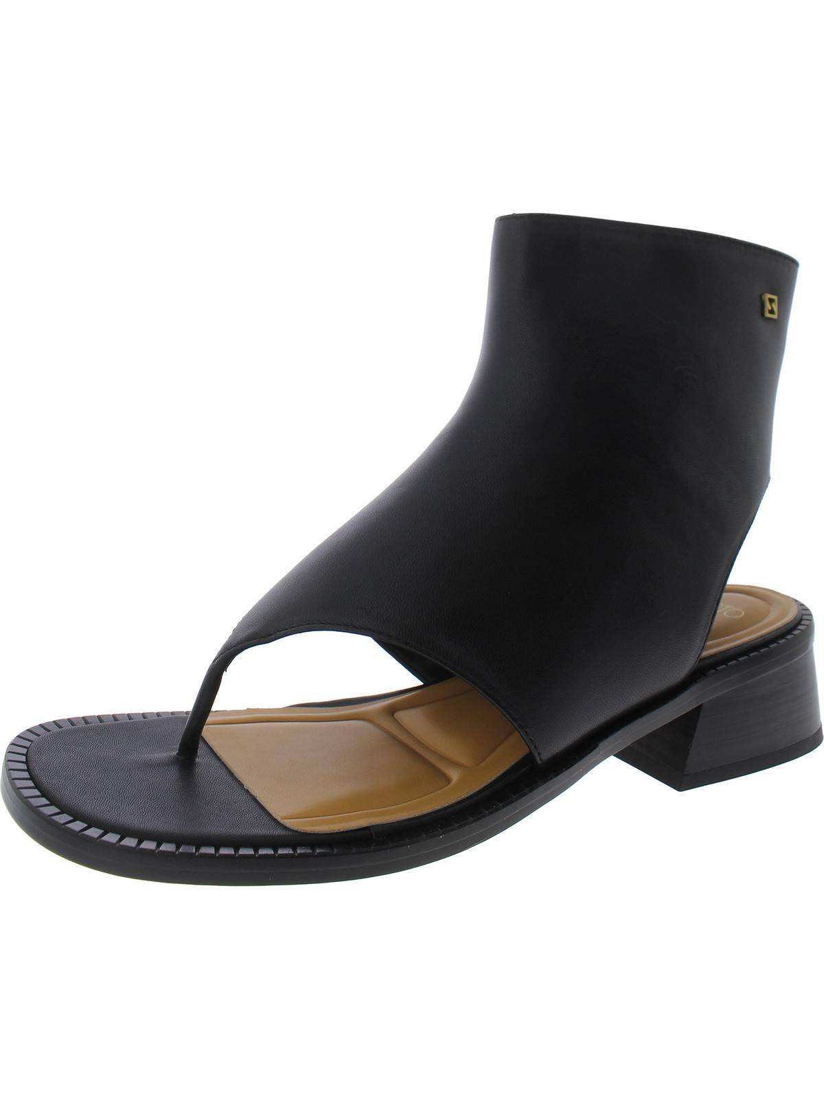 Sarto Franco Sarto Skye Womens Leather Thong Sandals In Black