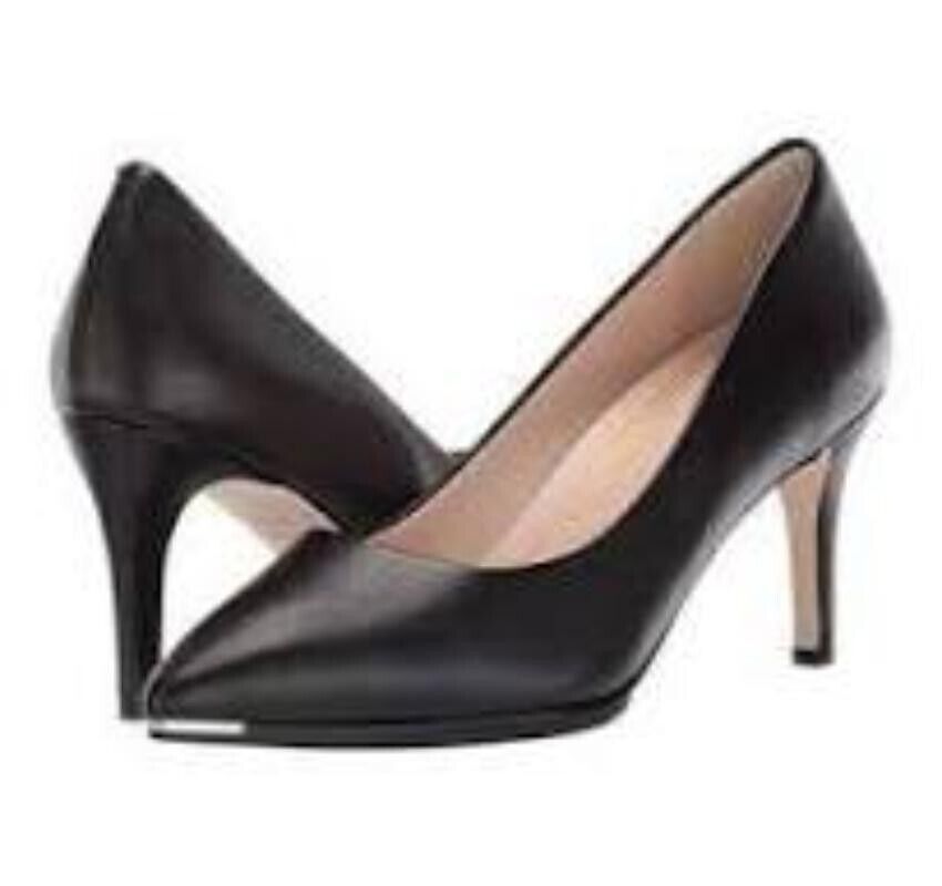 Cole Haan Grand Ambition Pump Women's US 9.5 Black Leather Stiletto Heel ZPO1323