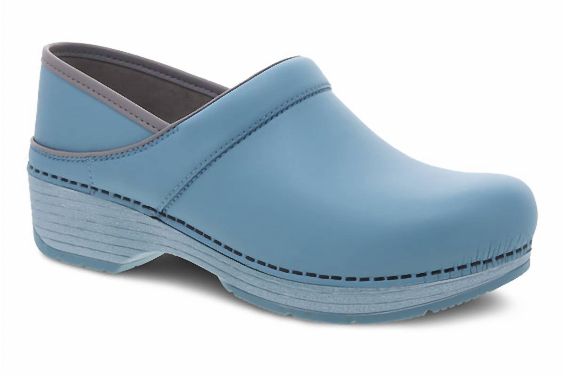Shop Dansko Women's Lt Pro Clog Shoes In Teal Blue