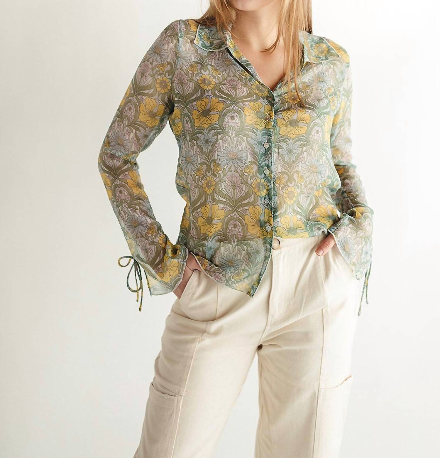 Shop Amuse Society Love Letters Top In Tuscan Sun In Beige