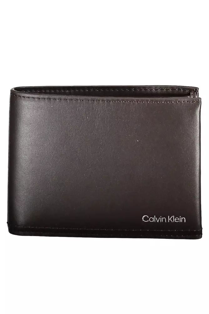 Shop Calvin Klein Leather Men's Wallet In Brown