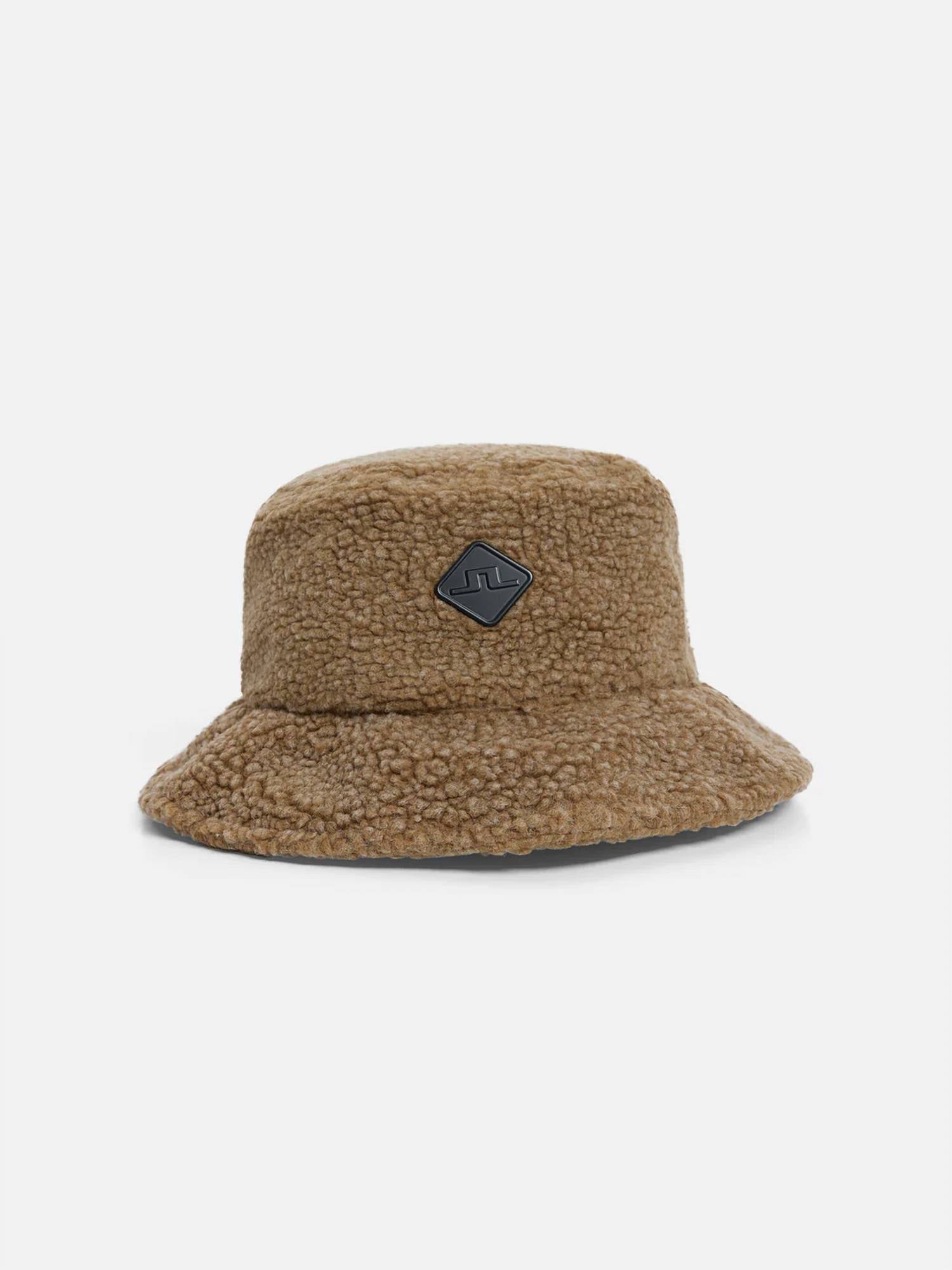 Shop J. Lindeberg Pile Bucket Hat In Tiger Brown