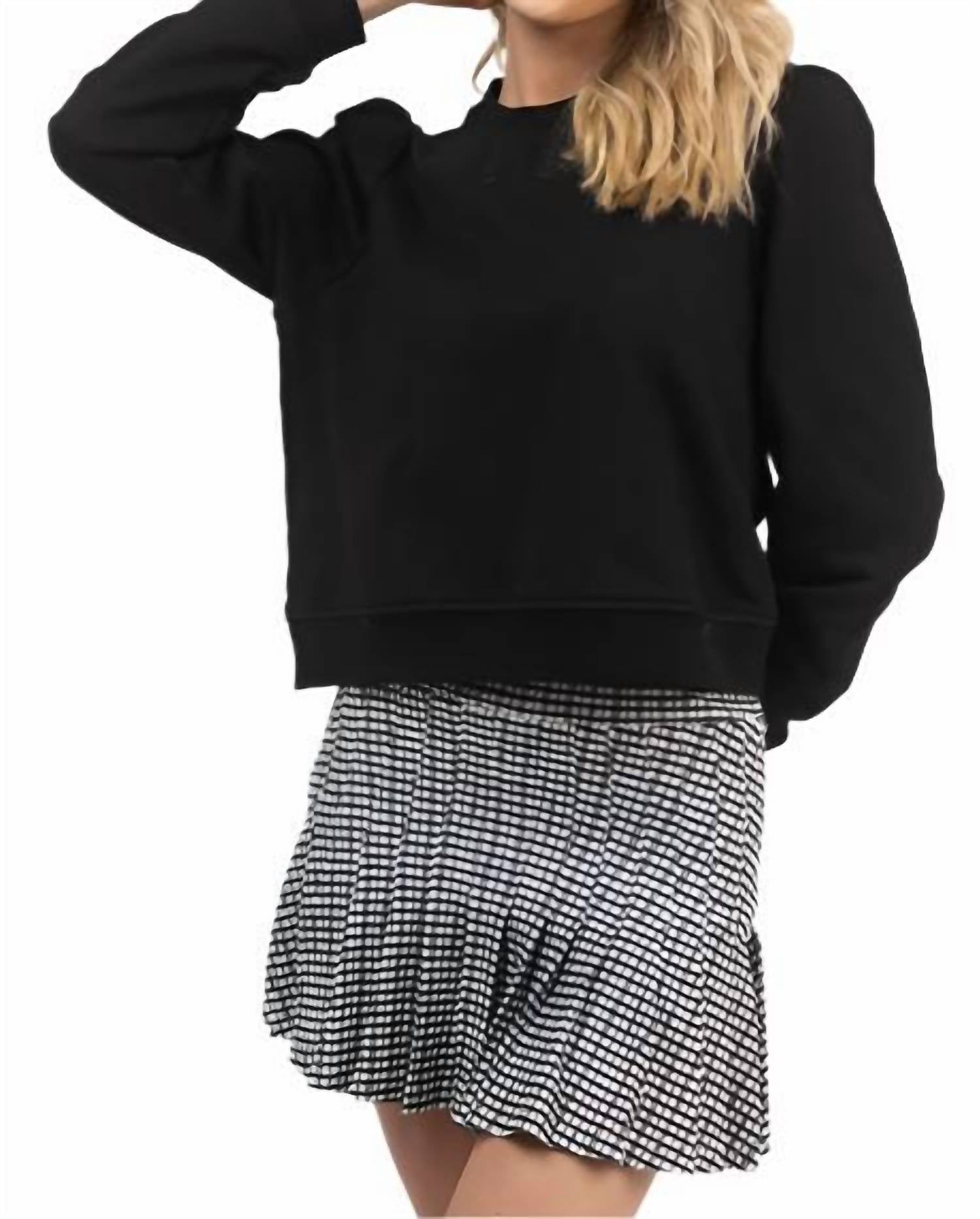 Smith & Quinn Peggy Sweatshirt In Black In Black