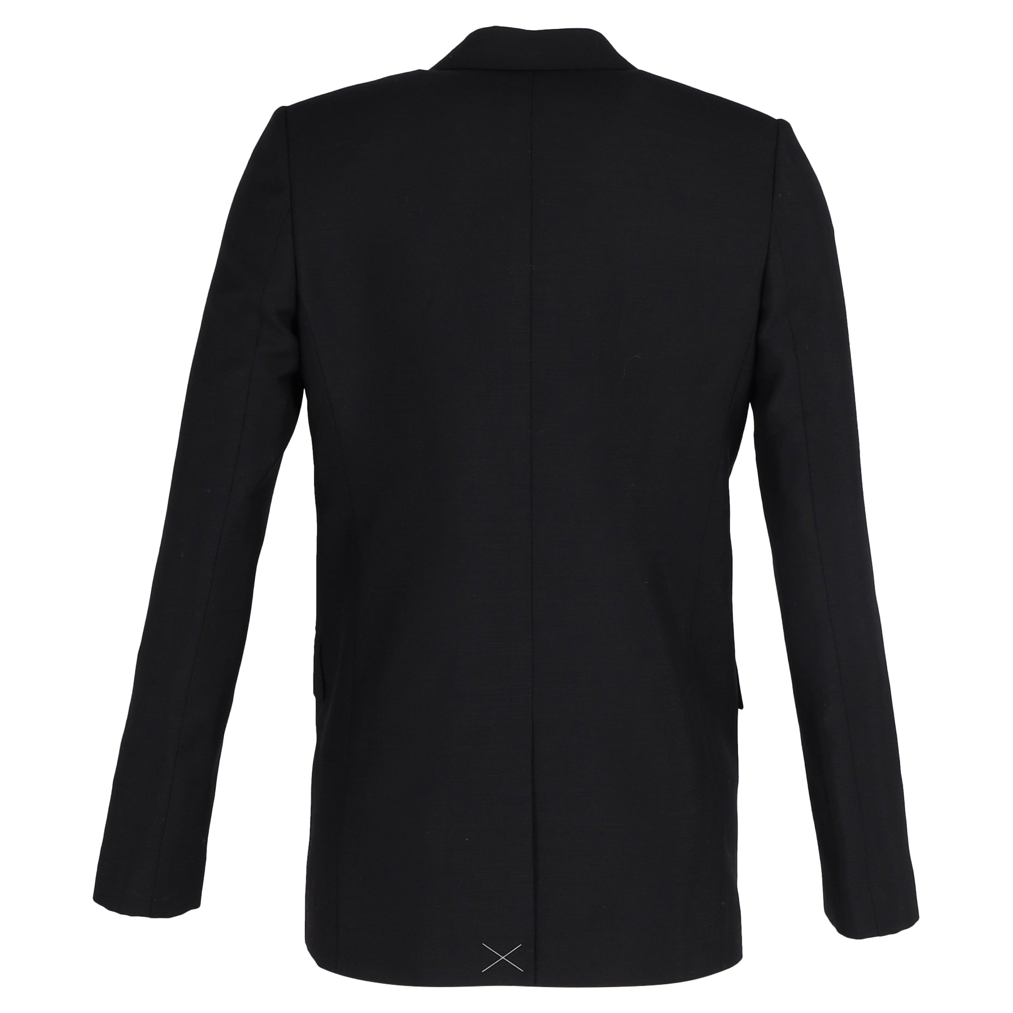 Burberry Single-Breasted Blazer with Pockets in Black Wool