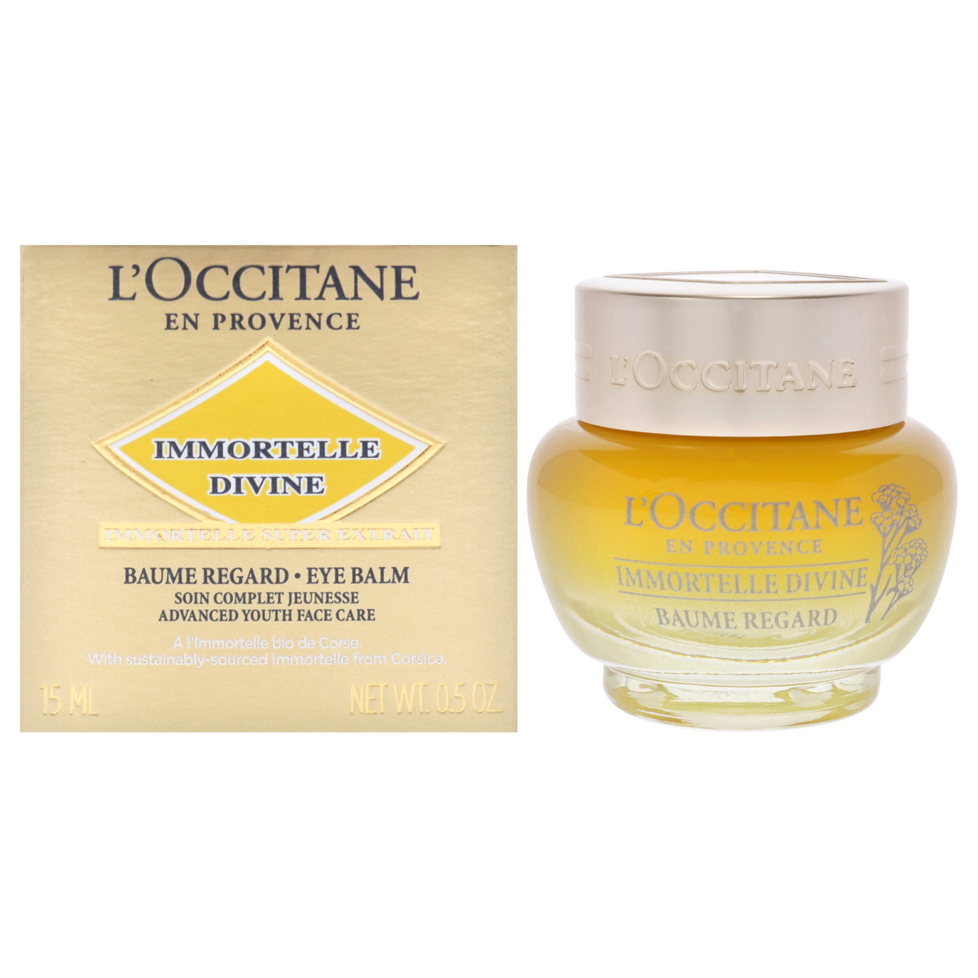 L'occitane Immortelle Divine Eye Balm By Loccitane For Unisex - 0.5 oz Balm In White