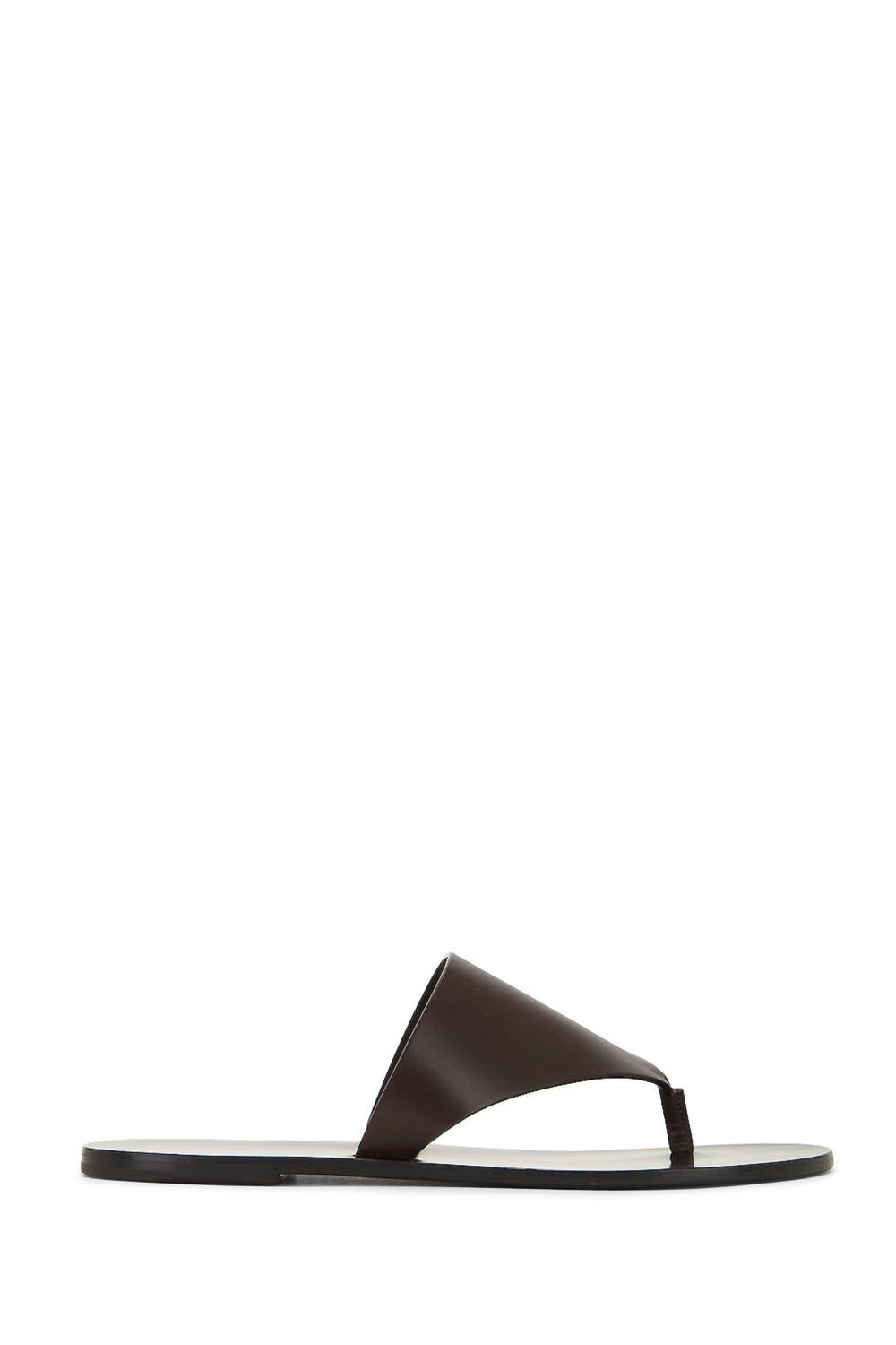 The Row Avery Thong Sandals In Espresso In Black