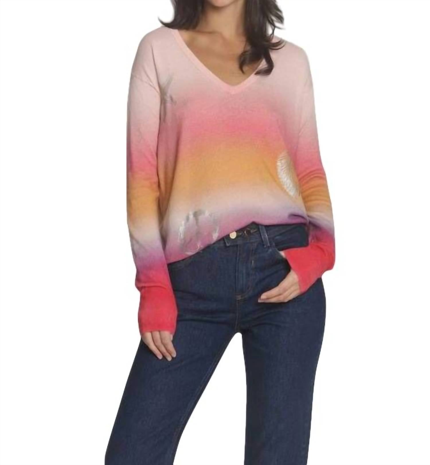 Shop Label+thread Bali Sunset Top In Pink Ombre