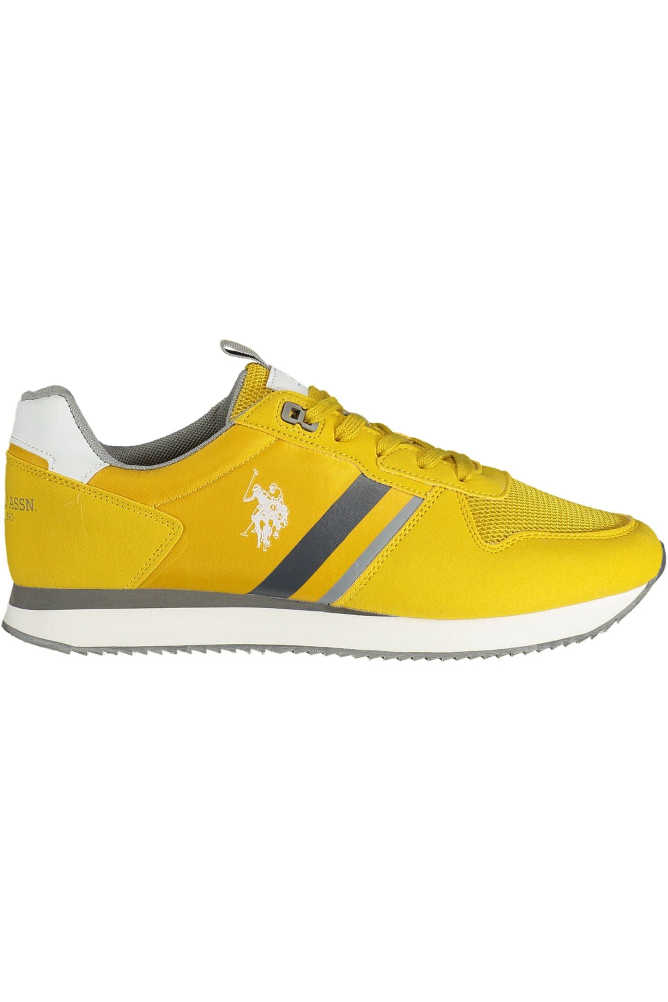 U.s. Polo Assn U. S. Polo Assn. Radiant Sports Sneakers With Contrasting Men's Details In Yellow