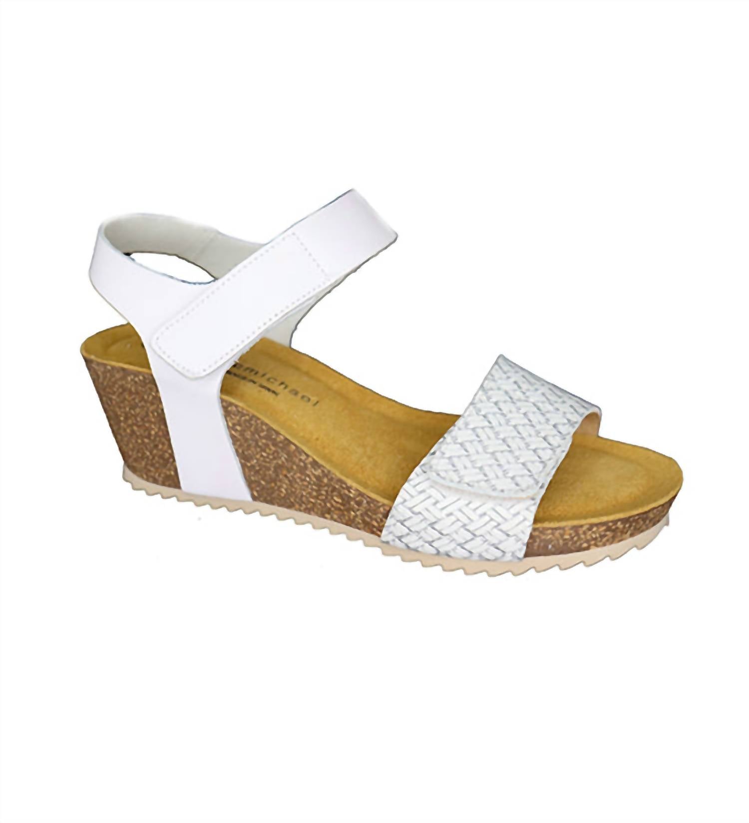 Eric Michael Women's Gypsy Wedge Sandals In White