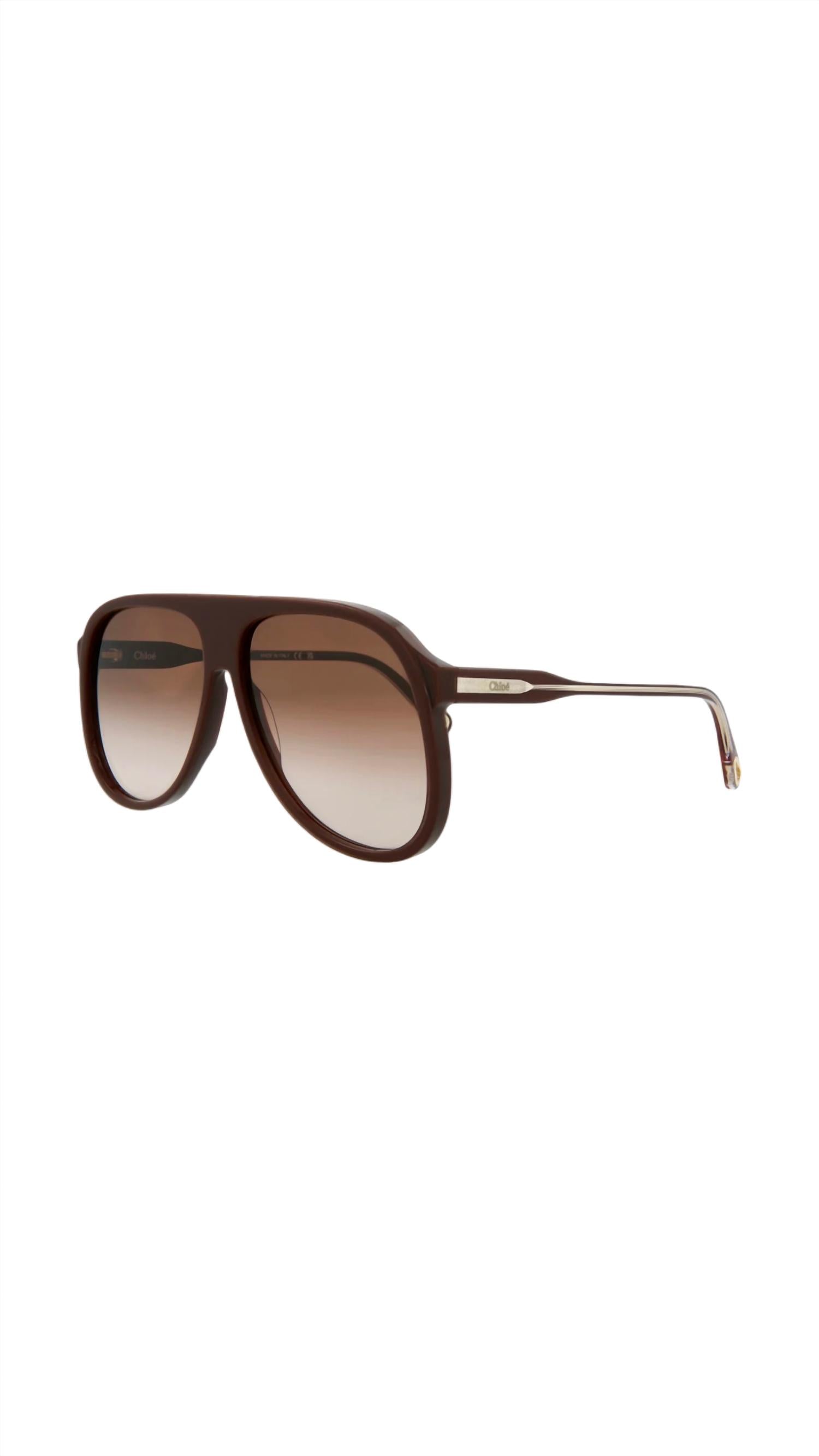 Chloé Eyewear In Burgundy/brown In Multi