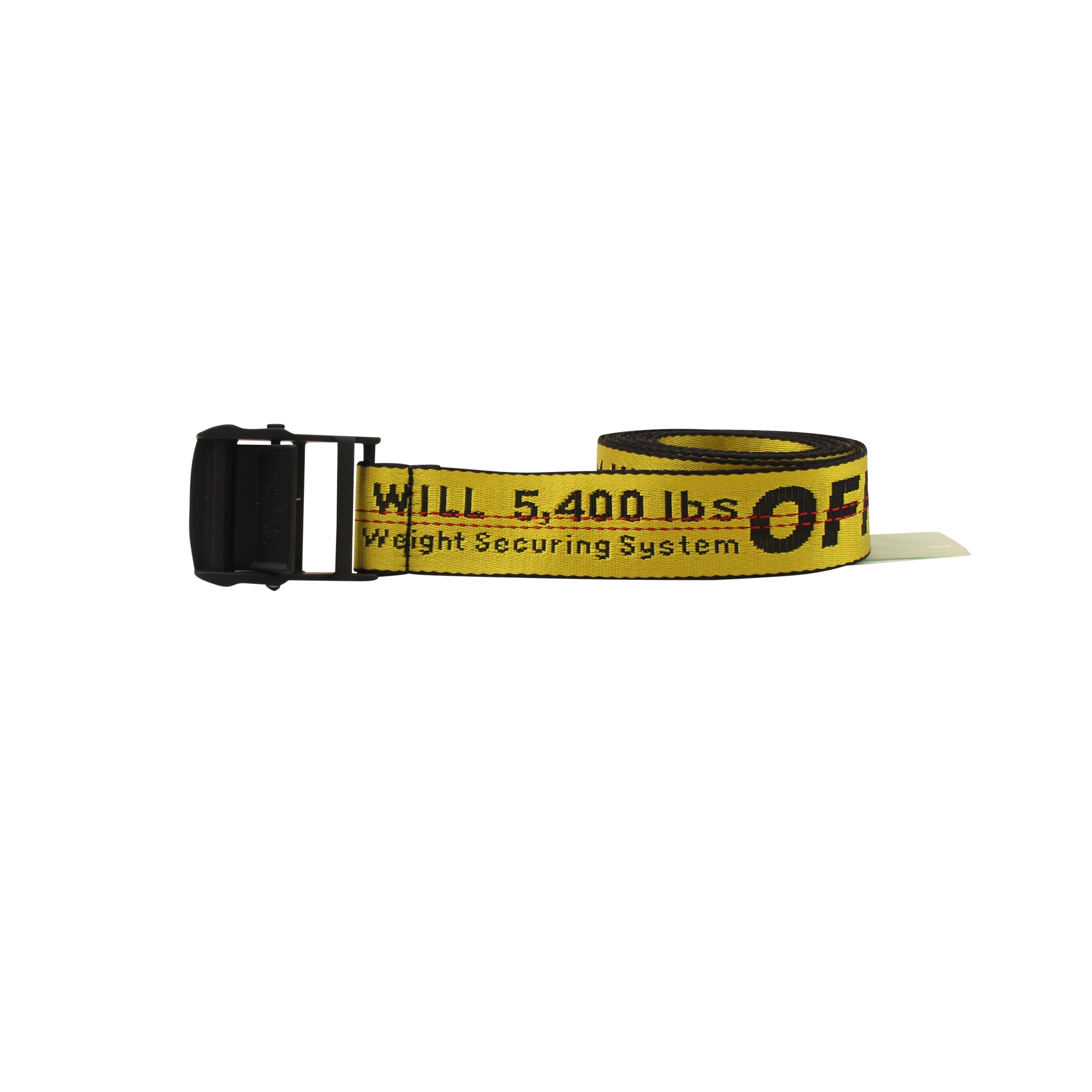 Off-white Yellow Classic Industrial Belt