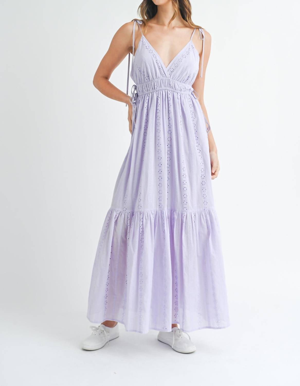 Mable Country House Maxi Dress In Lavender In Purple