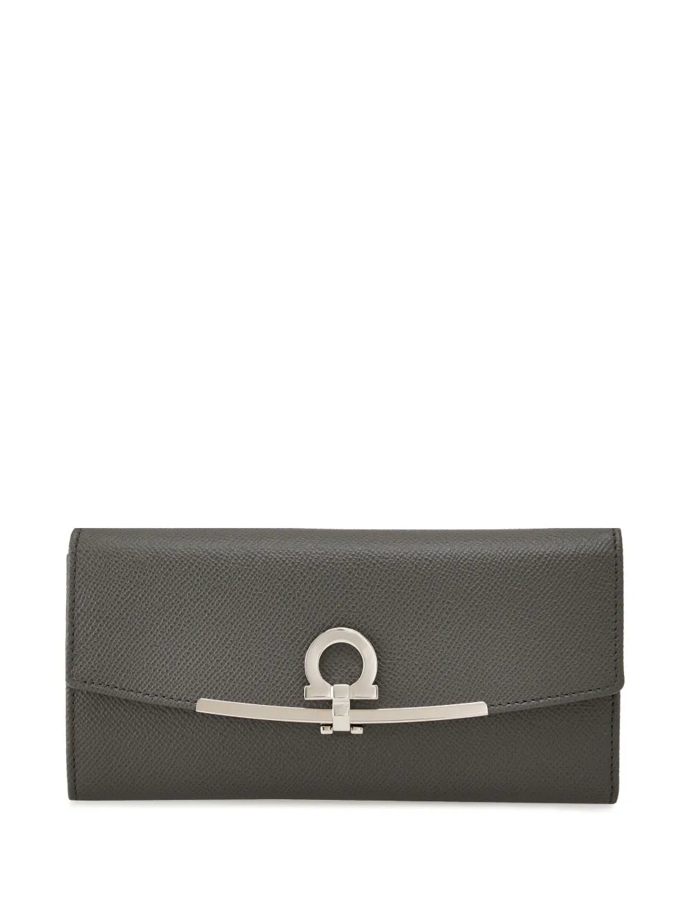 Ferragamo Gancini-Plaque Leather Wallet