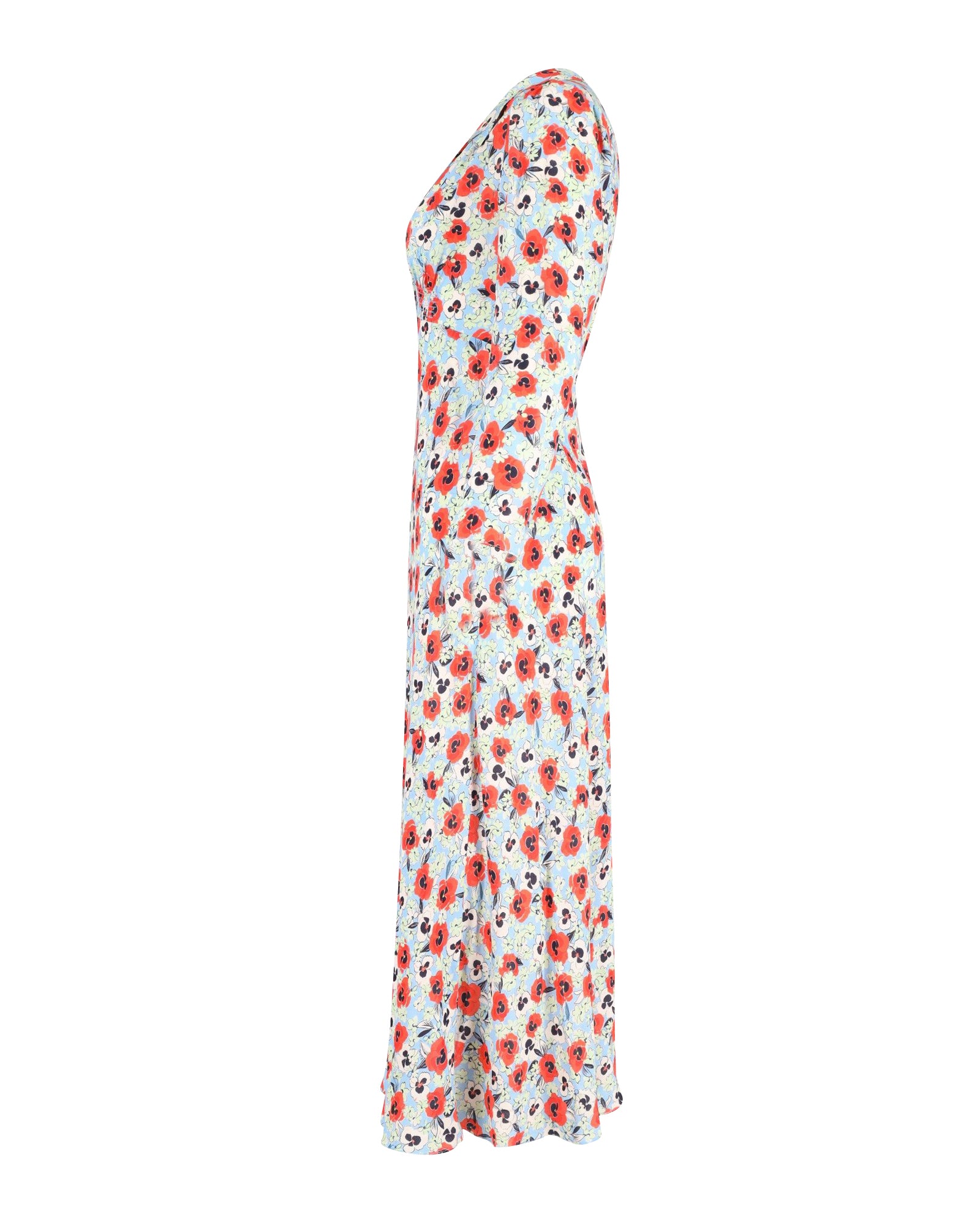 Image of Rixo Poppy Maxi Dress in Floral Print Viscose