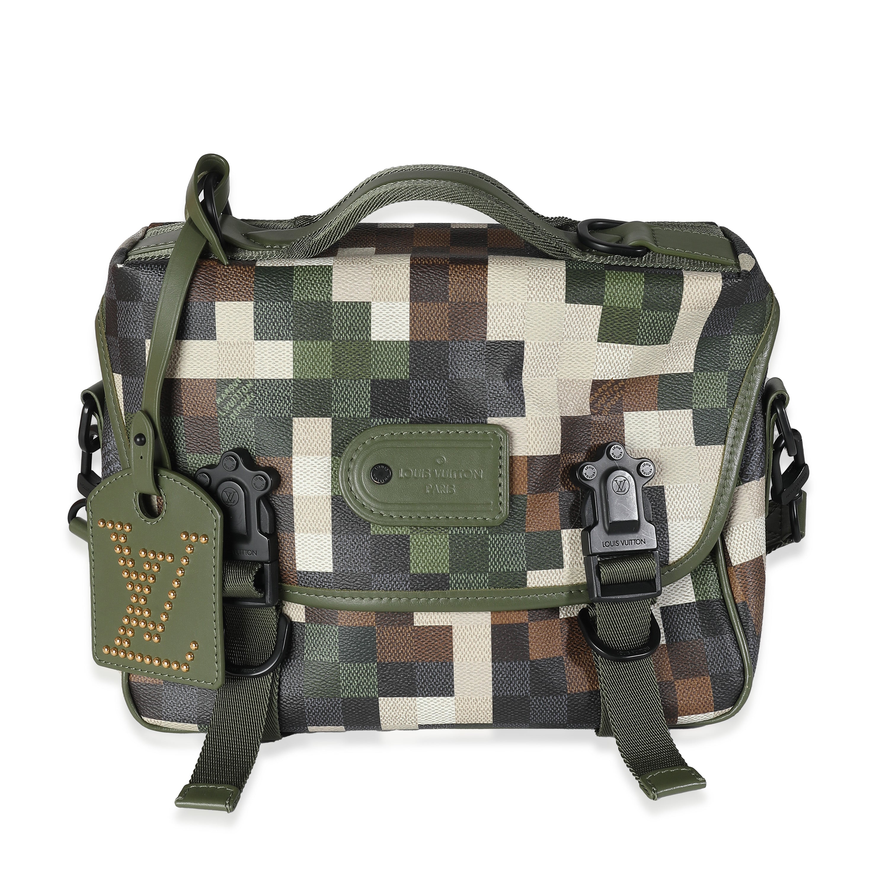 image of Louis Vuitton Green Damoflage Canvas LV Trail Messenger