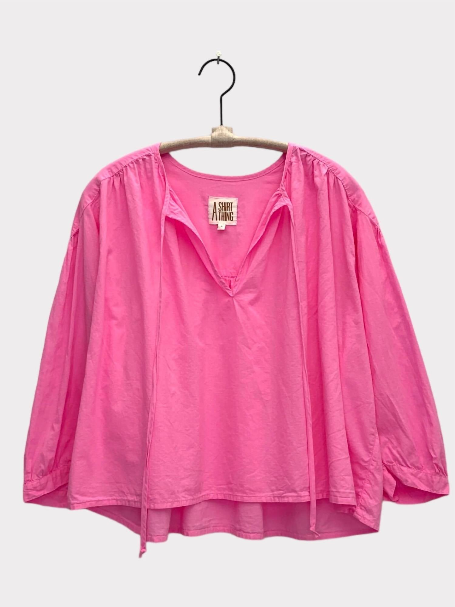 Shop A Shirt Thing Frenchi Cabo Top In Grapefruit In Pink