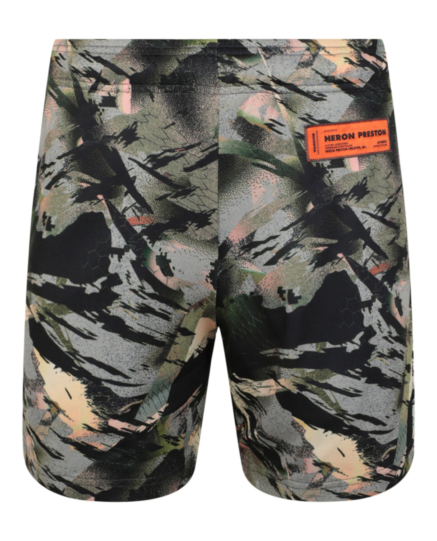 Shop Heron Preston Dry Fit Camouflage Shorts In Green
