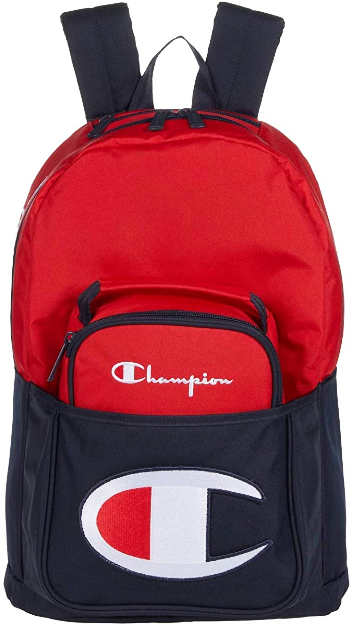 Shop Champion Youth Backpack With Removable Lunch Kit In Red/navy