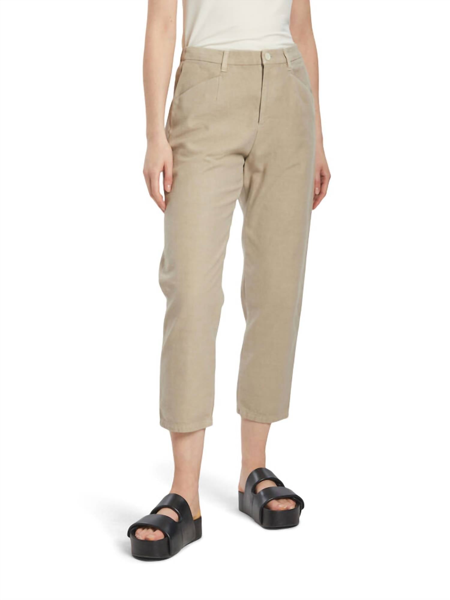 Pas De Calais Recycled Cotton Trousers In Beige In Neutral