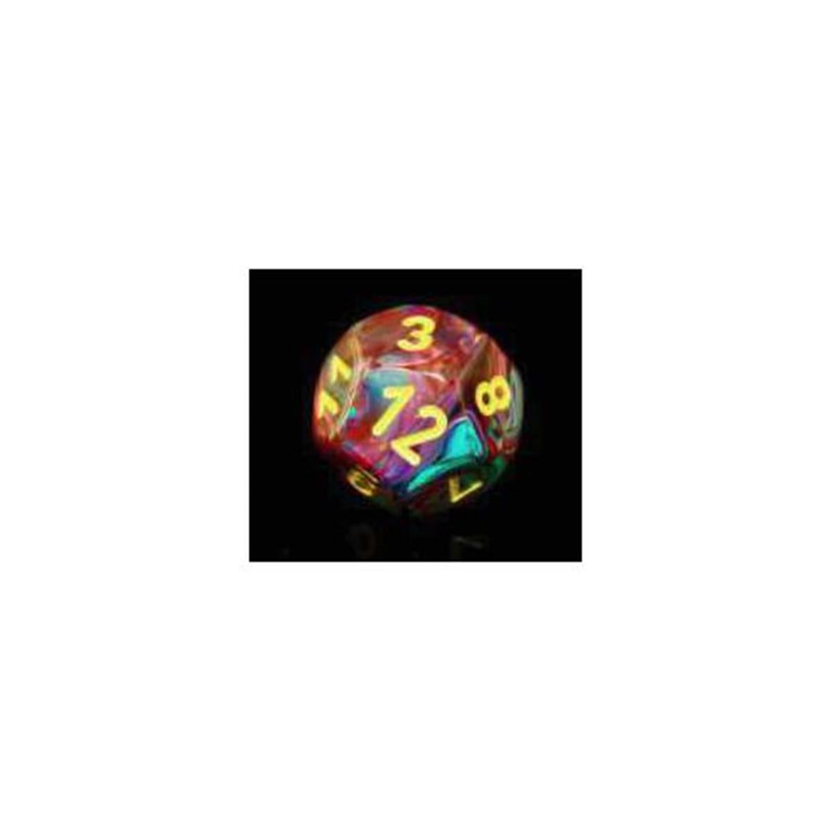 Chessex Manufacturing  Festive Mosaic 12 mm D6 Dice Set, Yellow
