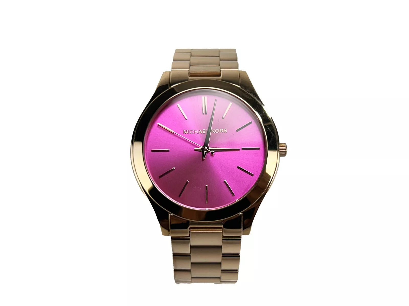 Michael Kors Slim Runway Stainless Steel Watch pink