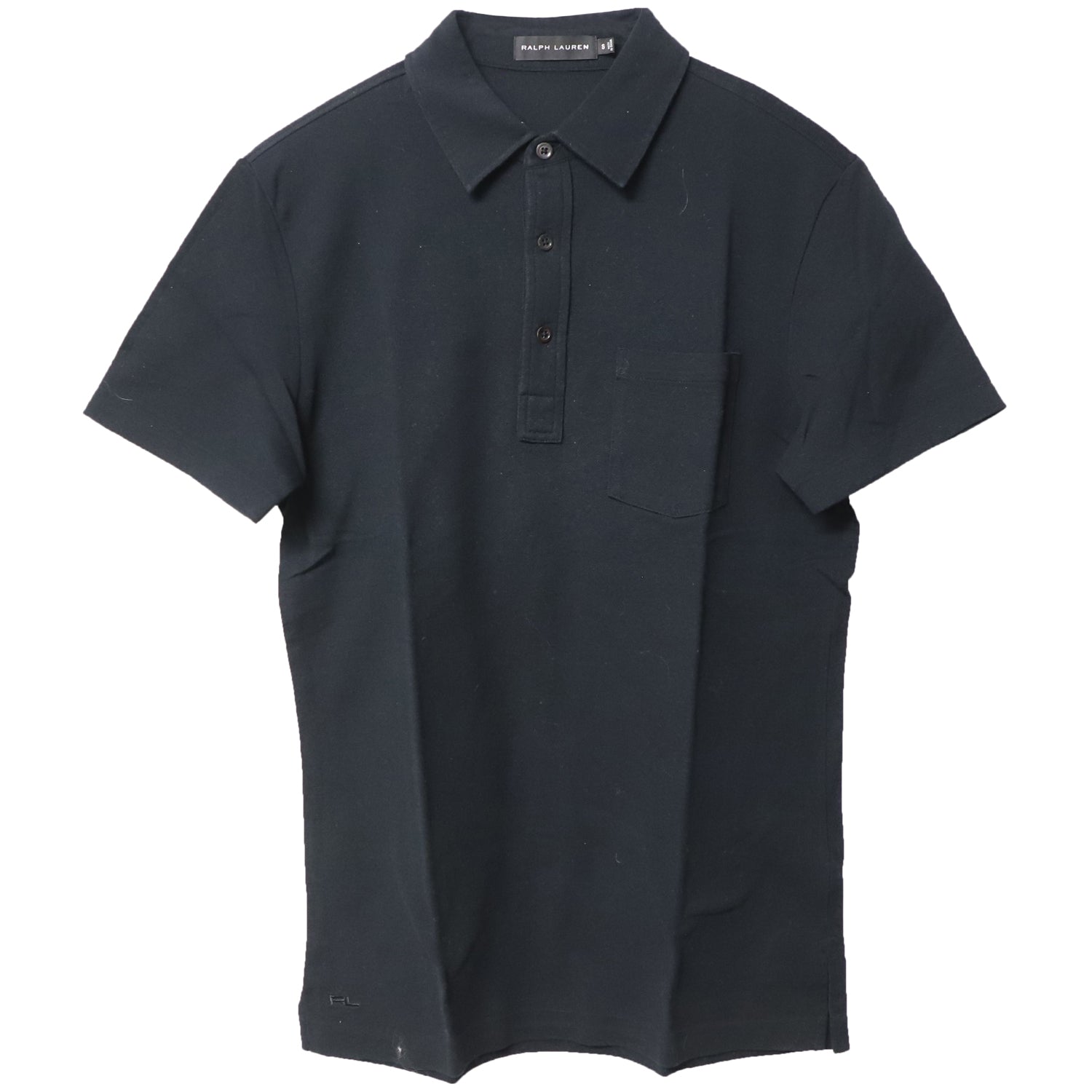 image of Ralph Lauren Polo Shirt in Black Cotton