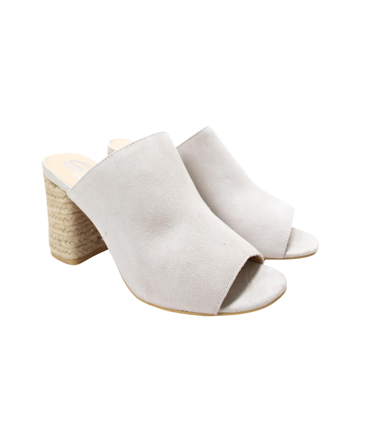 Sbicca Women's Helena Heeled Sandal In Ice Suede In Multi