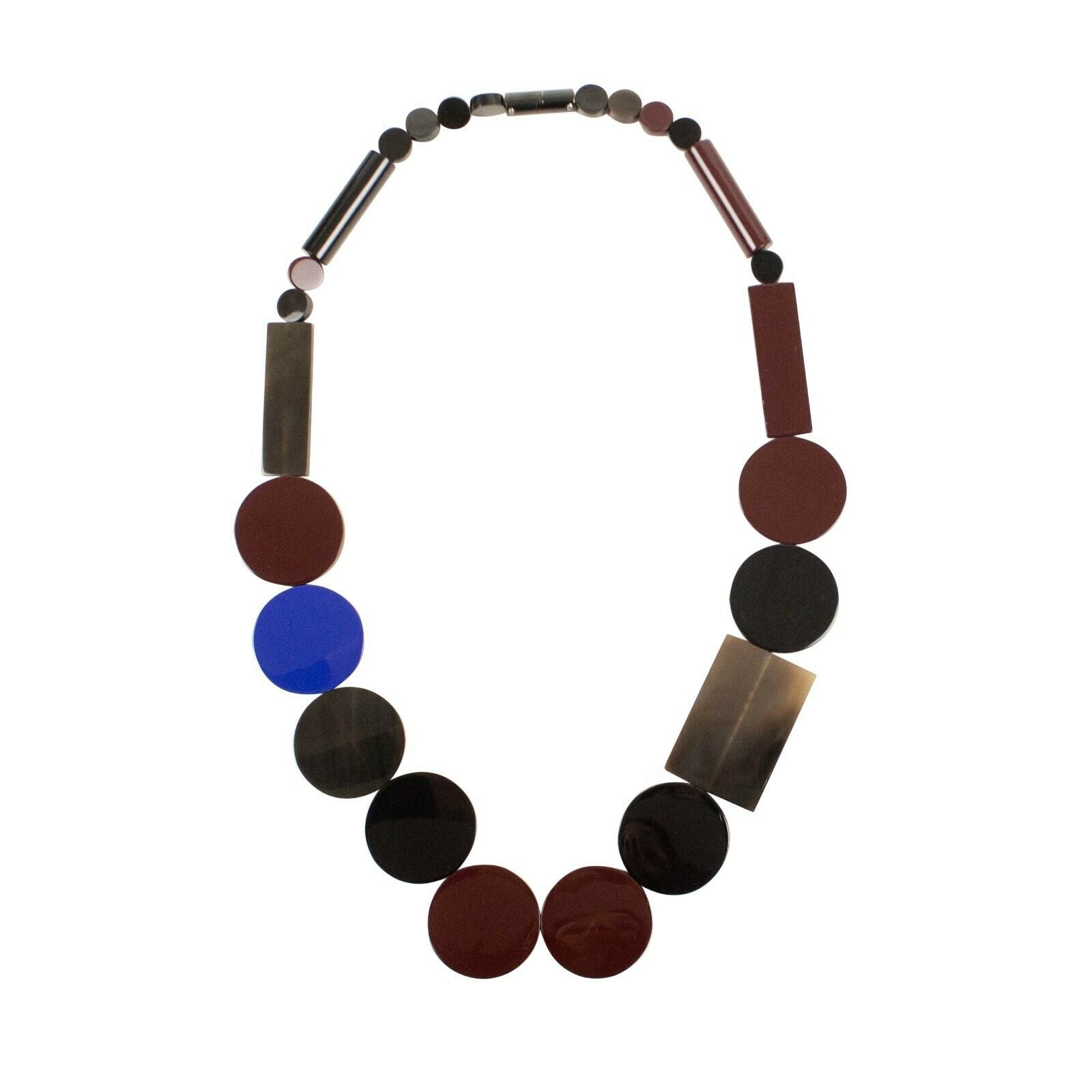 Pre-owned Hermes Multi-color 'corne De Buffle Laquee' Necklace