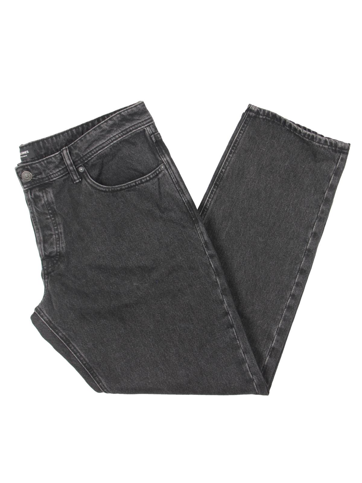 Shop Jack & Jones Mens Faded Pants Bootcut Jeans In Grey