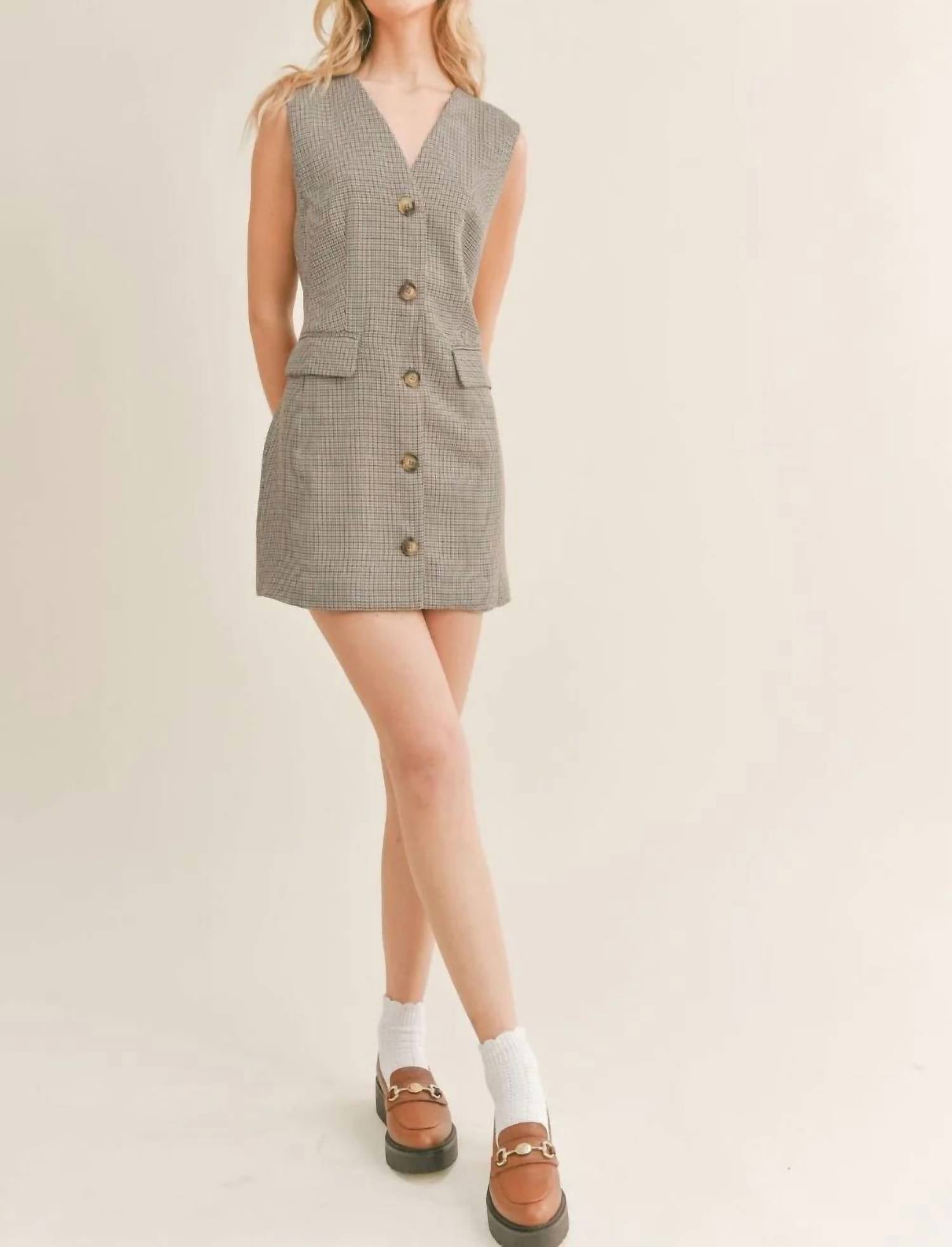 Shop Sage The Label Mirabel Cutout Blazer Dress In  In Grey