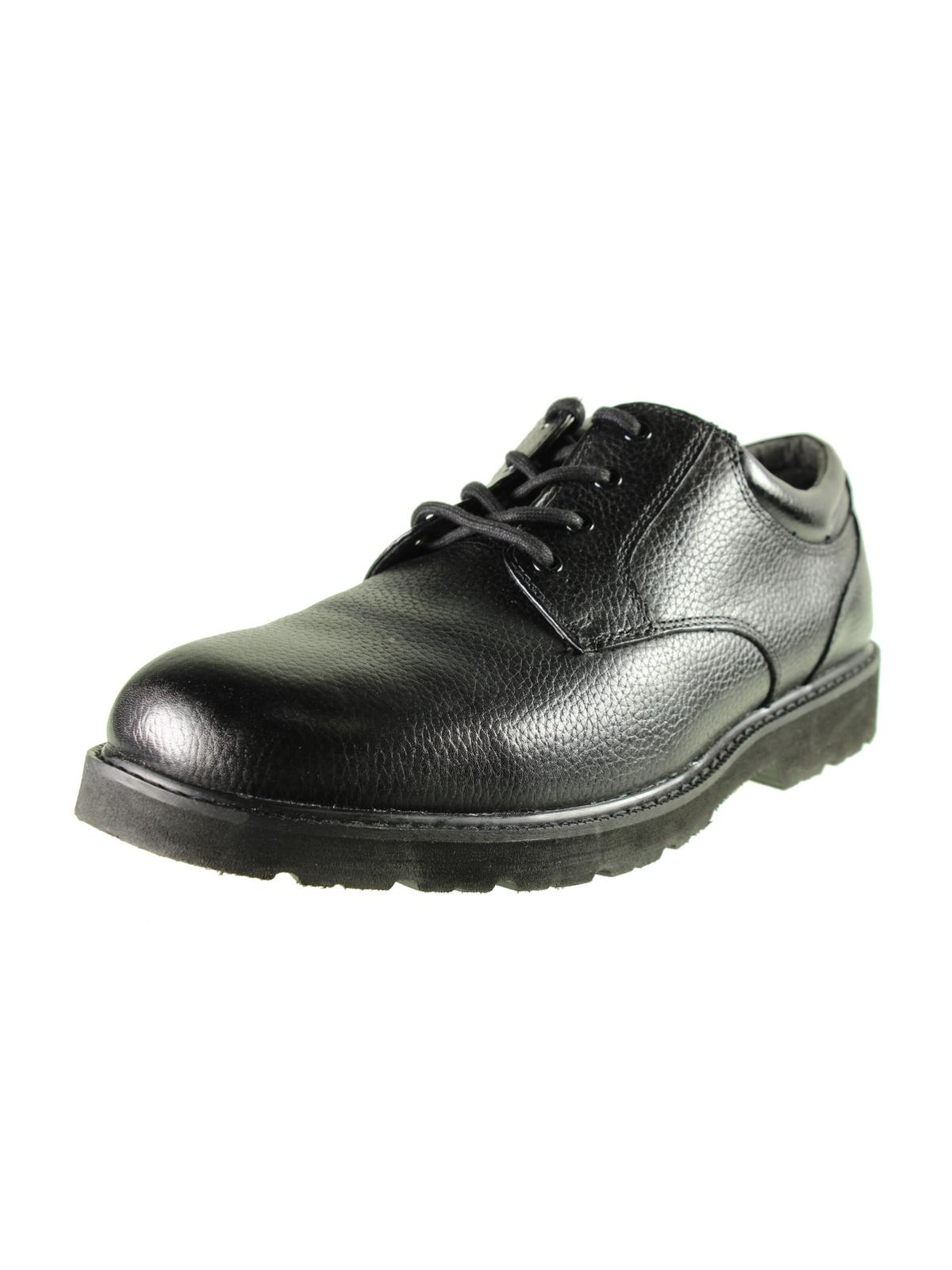 Dockers Shelter Mens Leather Lace Up Oxfords In Black