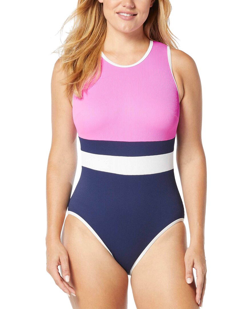 Beach House Sport Aspire Ribbed One Piece Swimsuit In Multi